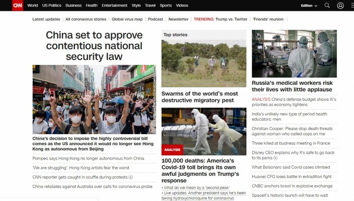 CNN, savaşa dönen ABD eylemlerini yayınlamıyor