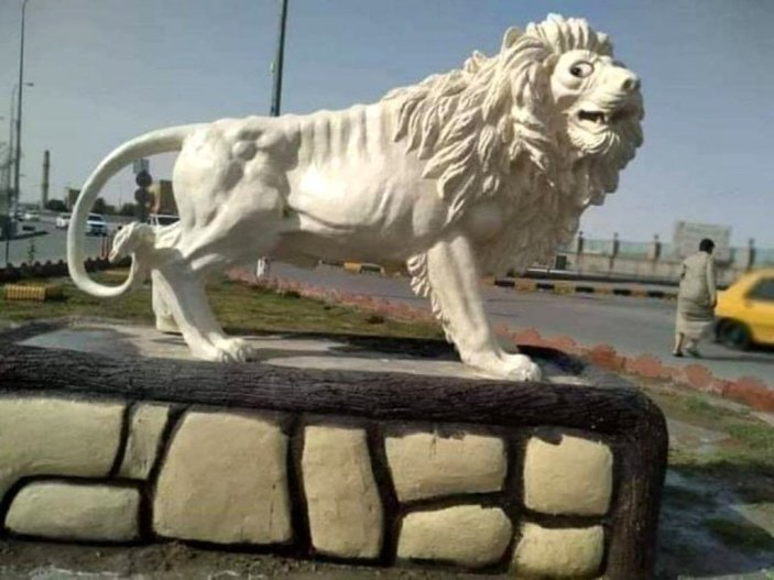 Iraklılar 65 bin dolara yapılan heykele tepki gösterdi