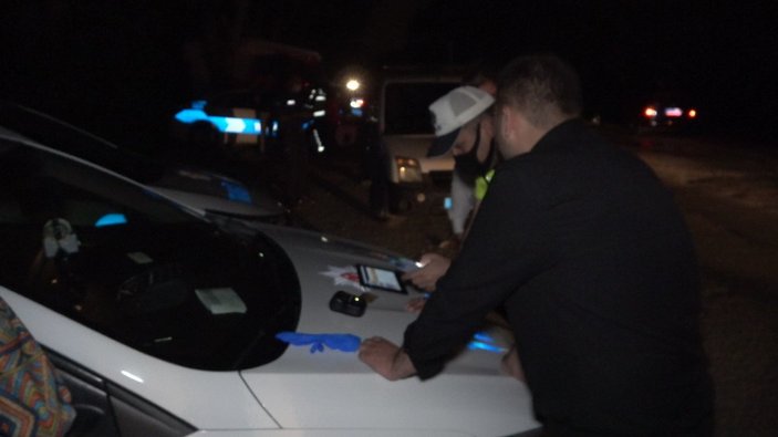 Denizli'de alkollü sürücü, polis ekiplerine yakalandı