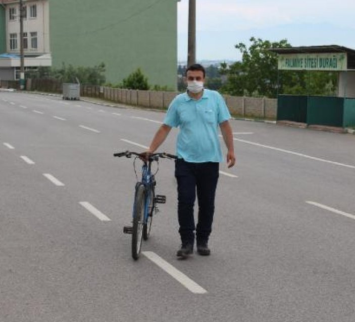 Kızı için Sakarya'dan Çanakkale'ye bisiklet sürdü