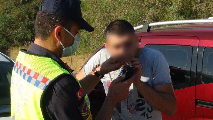 Antalya'da kaza yapan alkollü sürücü yakalandı