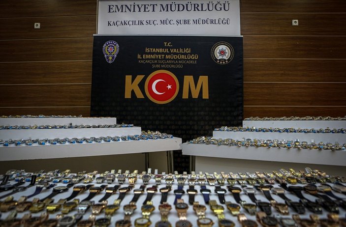 İstanbul'da 6 bin 88 imitasyon kol saatine el konuldu
