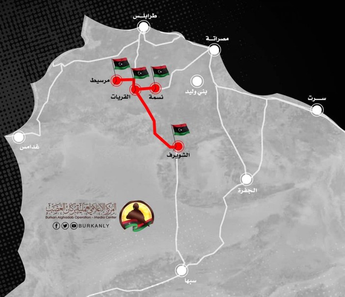 Libya ordusu, Hafter'in ana ikmal yolunu ele geçirdi
