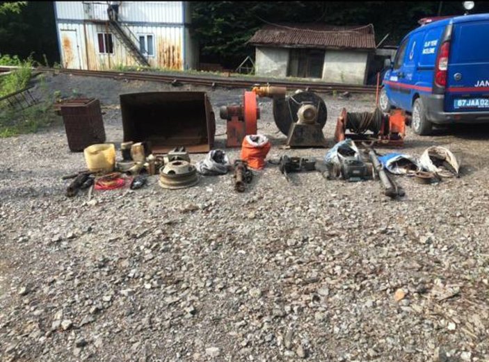 Zonguldak'ta maden ocağı hırsızları suç makinesi çıktı