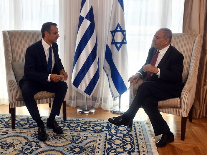 Miçotakis, Netanyahu ile İsrail'de görüştü
