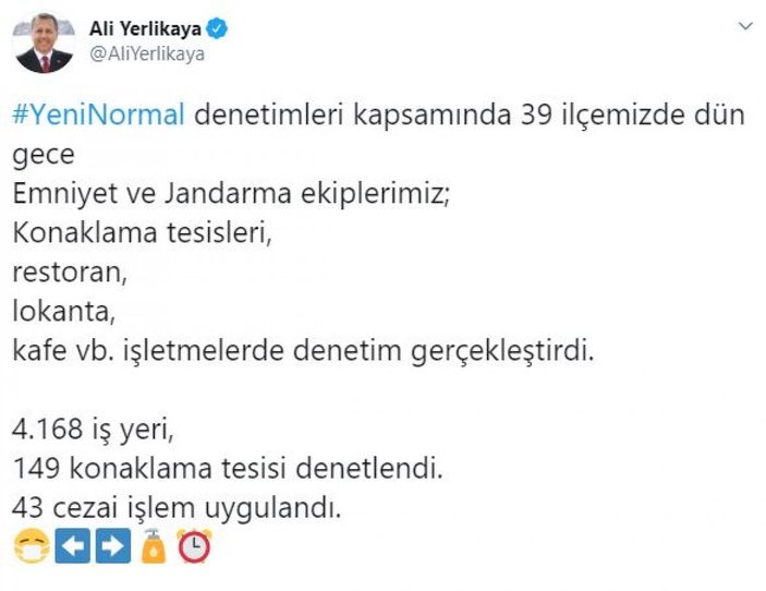 İstanbul'da 'yeni normal' denetiminde 43 cezai işlem