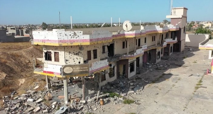 Libya'da Hafter'in yol açtığı yıkımın görüntüleri