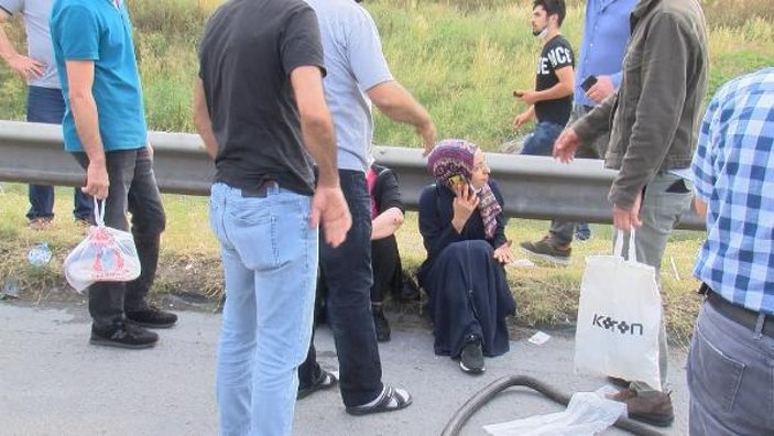 Hadımköy'de midibüs devrildi: 10 yaralı