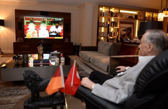 Mustafa Cengiz maçı evinde izledi