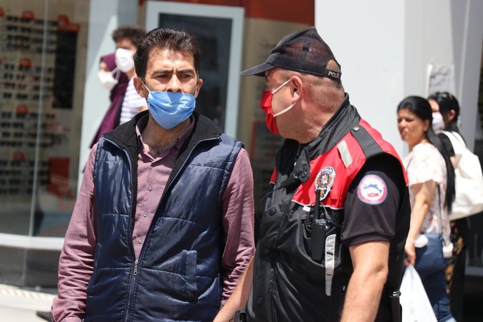 Bolu'da maske takmayan şahıs cezadan kaçmaya çalıştı