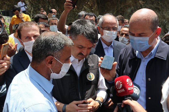Erdoğan, sel bölgesindeki ailelere taziyelerini iletti