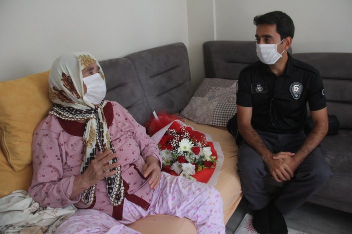 Adana'da boğulma tehlikesi geçiren yaşlı kadına ziyaret
