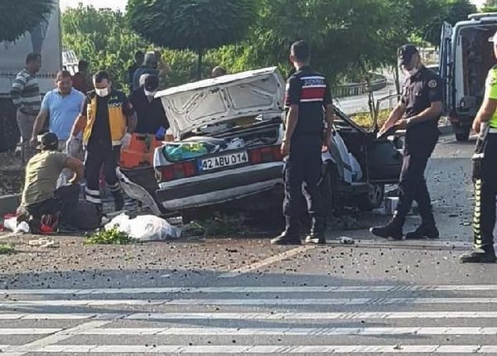 Konya'da otomobil takla attı: 3 ölü, 2 yaralı