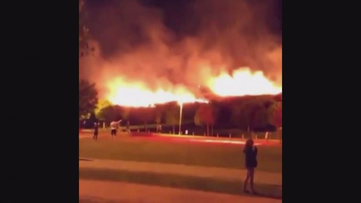 İzmir'de otluk alanda çıkan yangın paniğe yol açtı