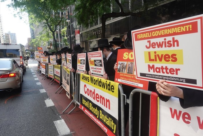 ABD'de Ortodoks Yahudiler İsrail'i protesto etti