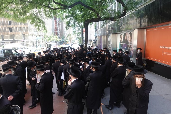 ABD'de Ortodoks Yahudiler İsrail'i protesto etti