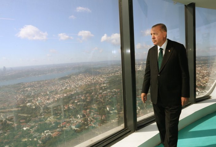 Cumhurbaşkanı Erdoğan Çamlıca Kulesi'ni inceledi