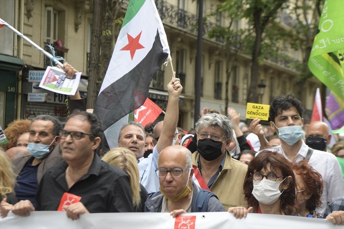 Fransa'da İsrail'e karşı ilhak protestosu