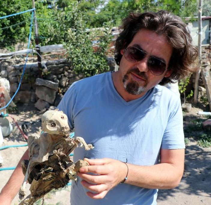Kayseri'de bodrumdan hayvan iskeleti çıktı
