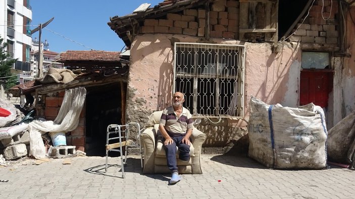 Tokat'ta yaşayan engelli adamın yaşam mücadelesi