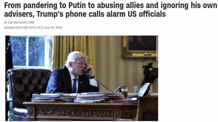 ABD Başkanı Trump'ın telefon görüşmeleri ortaya çıktı