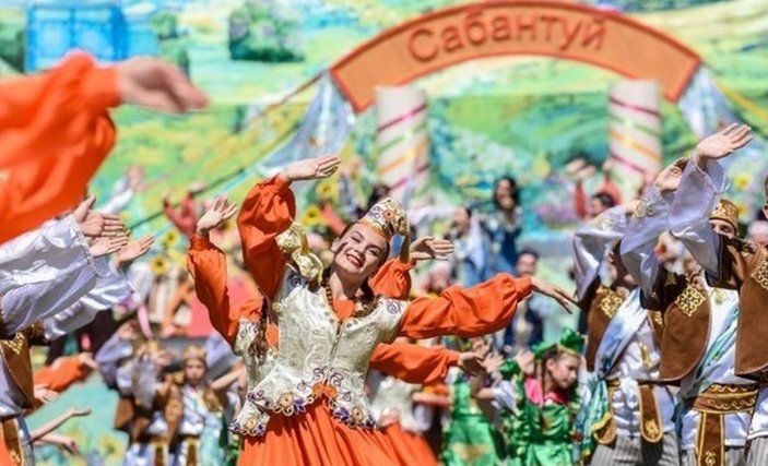 Rusya'da Sabantuy Bayramı sanal ortamda kutlandı