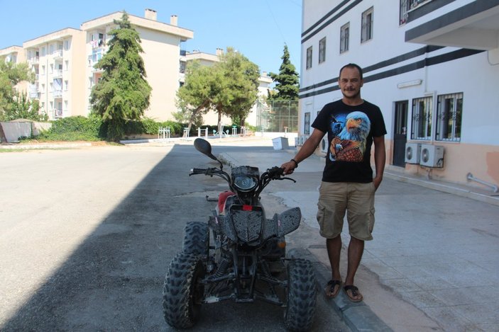 Aydın'da çalınan motorunu sosyal medya ilanında buldu