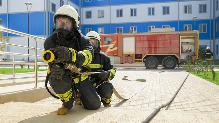 Akkuyu'da yangın tatbikatı gerçekleştirildi