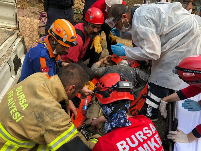 Bursa'da 2 kişi dinamitle define ararken yaralandı