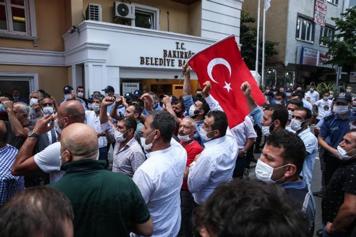 Bakırköy pazar esnafı Ekrem İmamoğlu'nu protesto etti