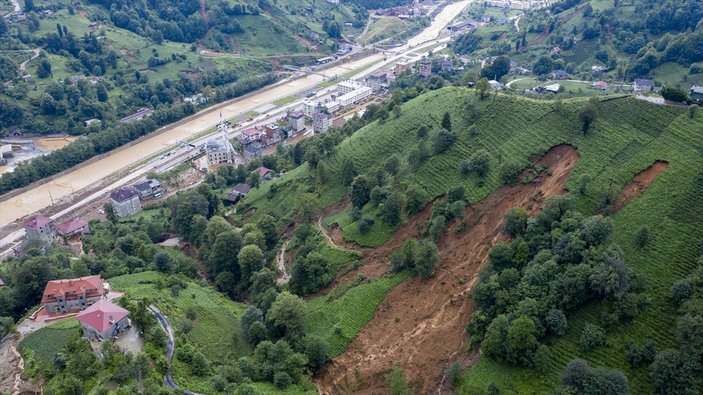 Rize'deki yağışlarda son 91 yılın rekoru kırıldı