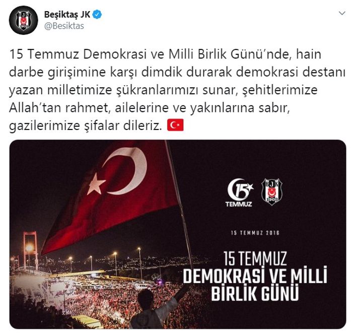 4 büyüklerin 15 Temmuz paylaşımları