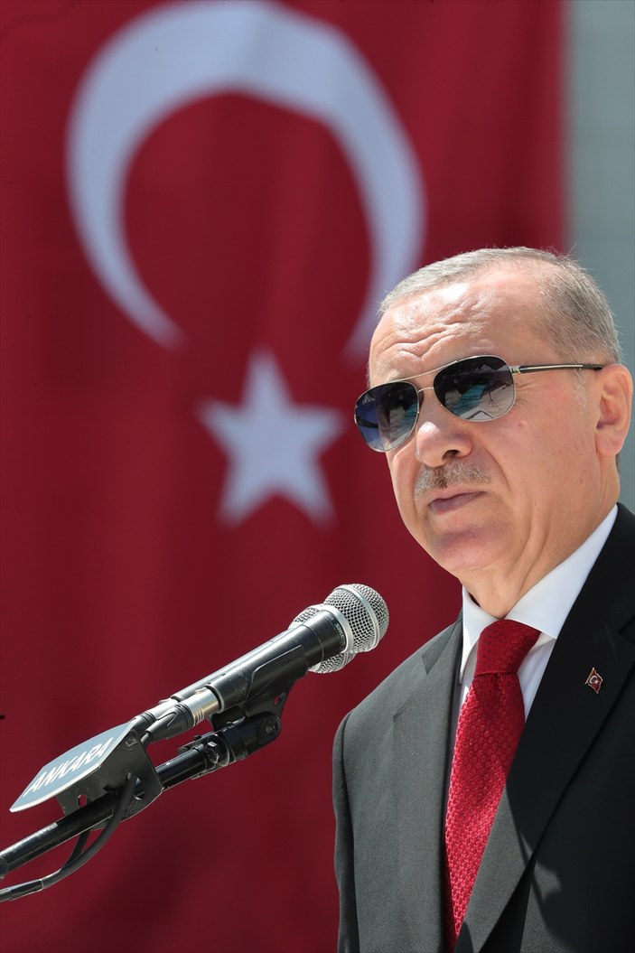Erdoğan, 15 Temmuz Anıtı'ndaki törende konuştu