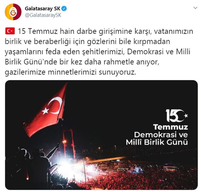 4 büyüklerin 15 Temmuz paylaşımları