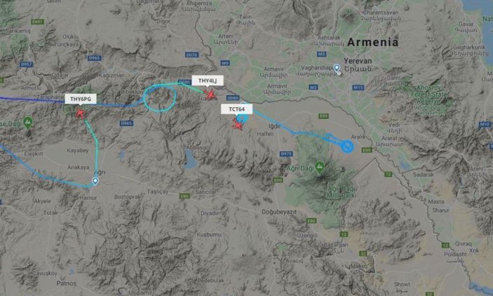 SİHA'lardan Ermenistan sınırında uçuş