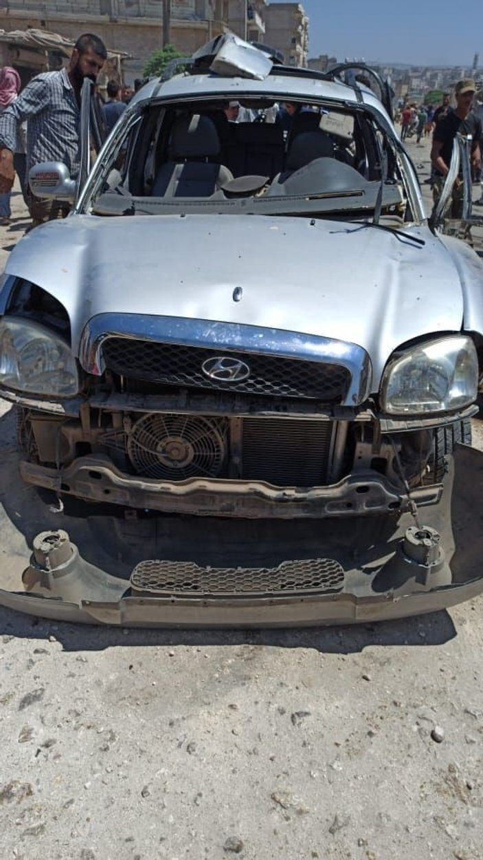 Afrin'de patlayıcı yerleştirilen araç infilak etti