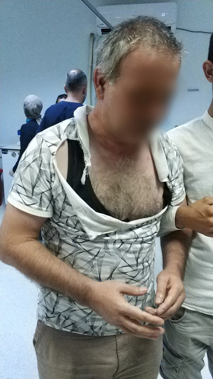 Samsun'da sebepsiz yere görme engelli vatandaşa saldırdı