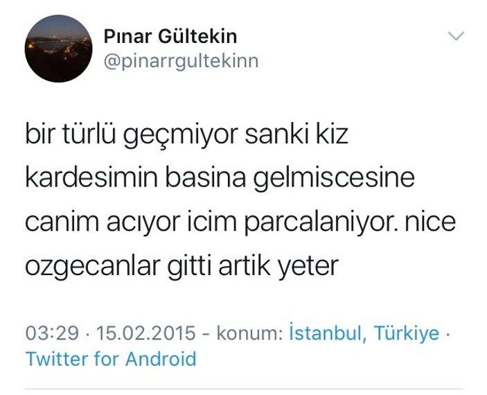 Muğla'da öldürülen Pınar'ın Özgecan paylaşımları