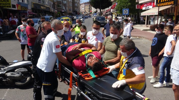Zonguldak'ta motosiklet yayaya çarptı: 2 yaralı