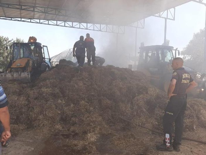 Aydın'da kaynak yaparken çıkan kıvılcımlar yangın çıkardı