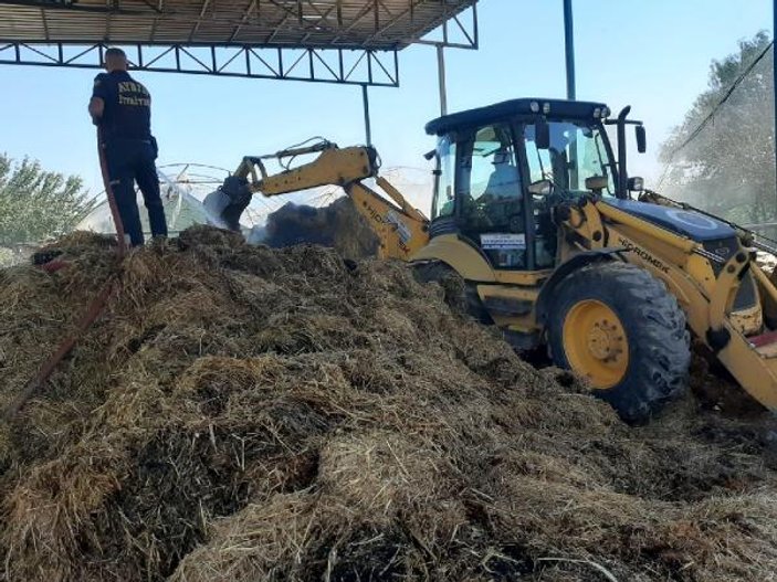 Aydın'da kaynak yaparken çıkan kıvılcımlar yangın çıkardı