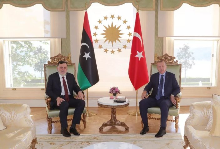 Erdoğan, Libya Başbakanı Serrac'la görüştü
