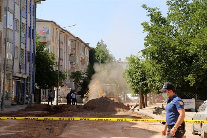 Sivas'ta doğalgaz borusu patladı