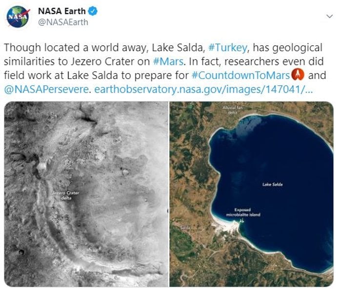 NASA, Salda Gölü ile yakından ilgileniyor