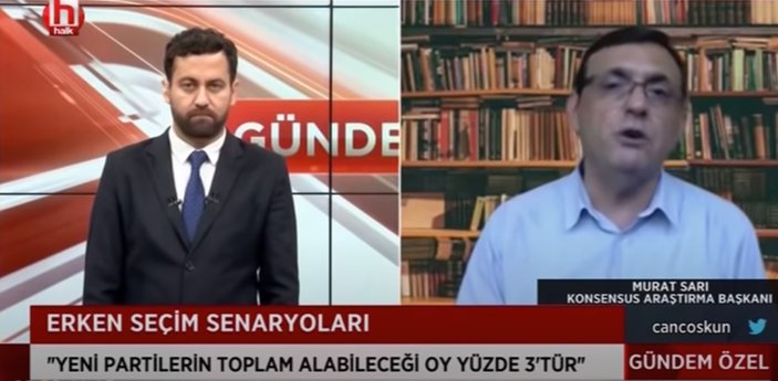 Babacan ile Davutoğlu'nun alacağı toplam oy oranı yüzde 3