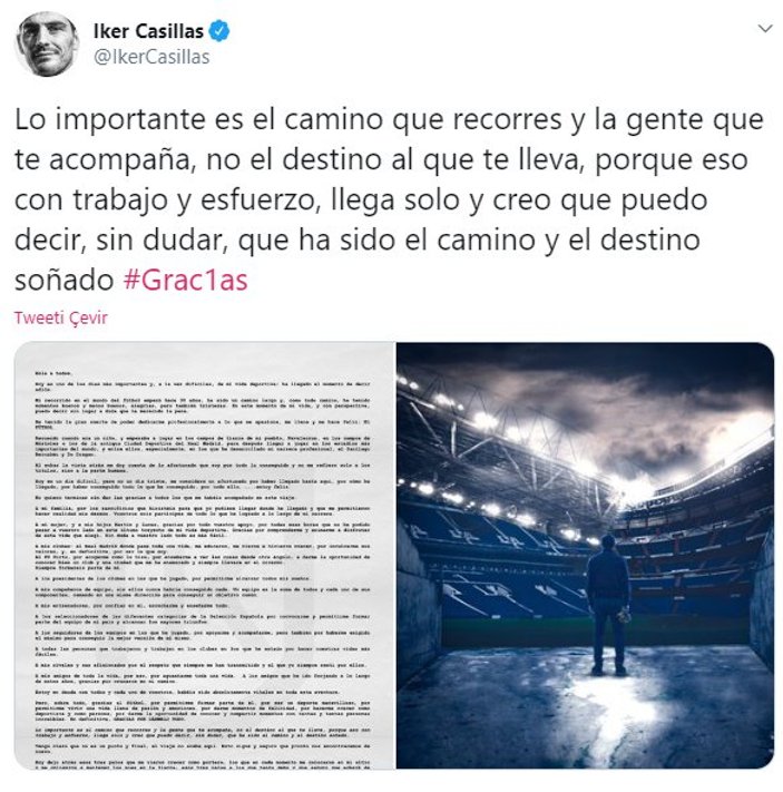 Iker Casillas, futbolu bıraktı
