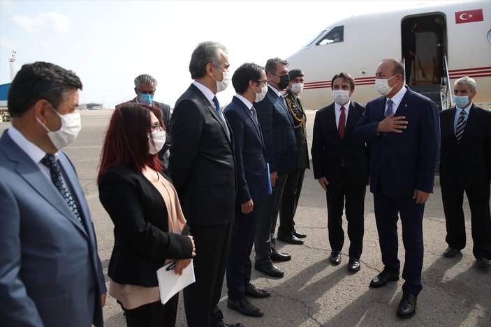 Bakan Çavuşoğlu, Libya Başbakanı Serrac ile görüştü