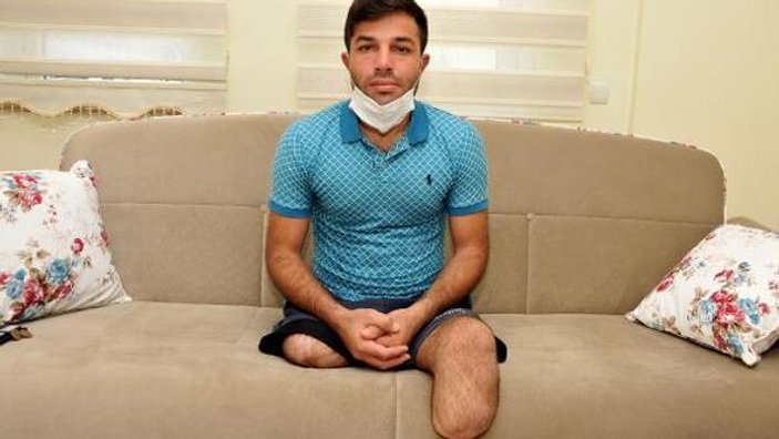 Antalya'da, iki bacağını kaybeden Ensar yardım bekliyor