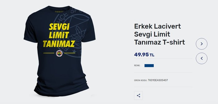 Fenerbahçe'den 'limit' tişörtü
