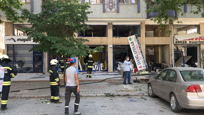Konya'da bir iş yerinde LPG tüpü patladı